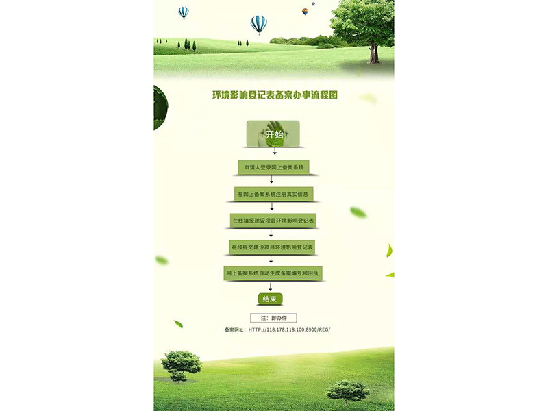 环境影响登记表备案办...